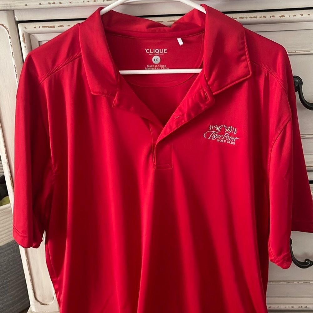 Men’s Red Golf Polo - L - Picture 1 of 4